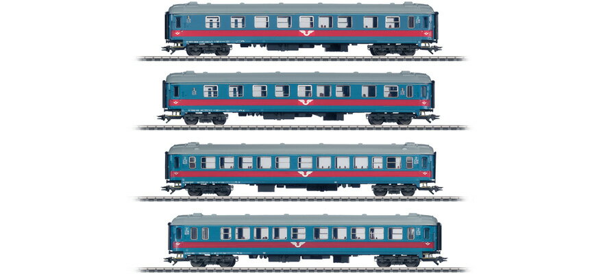 HOゲージ 客車 メルクリン Maerklin SJ Express train carriage set Era V DC