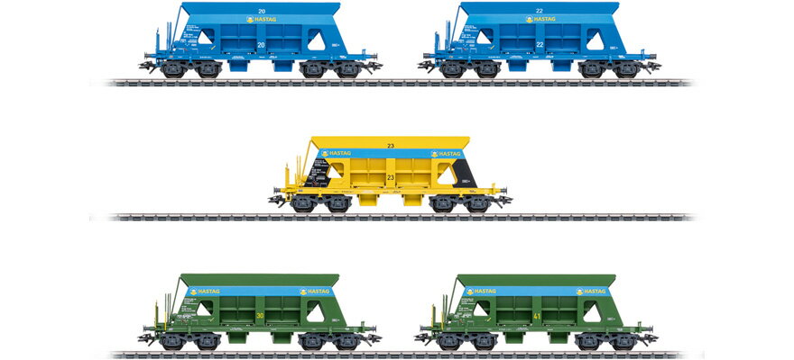 HOゲージ 鉄道模型 車両 メルクリン Maerklin HASTAG Kies AG Falls Epoch VI Self unloading wagon set AC