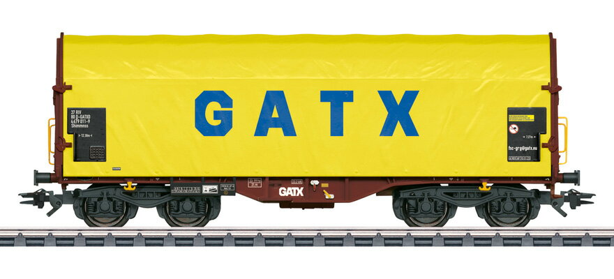 HOゲージ 鉄道模型 貨車 Maerklin メルクリン GATX Rail 側面スライド貨車 Era VI Sliding tarpaulin wagon AC