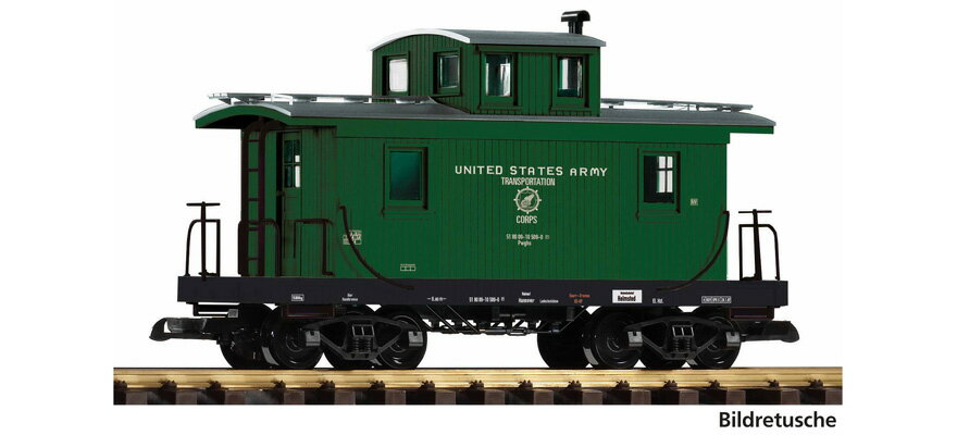 Gゲージ 鉄道模型 Piko ピコ USATC freight train caboose Era IV DC