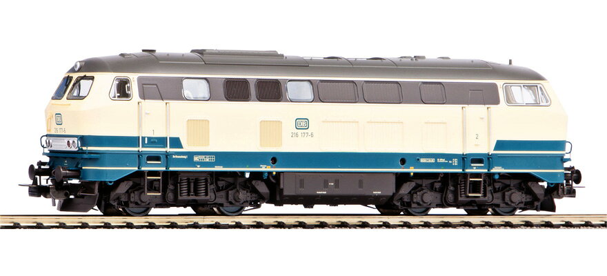 HOゲージ 鉄道模型 Piko ピコ DB ディーゼル機関車 class 216 beige-blue Era IV c...