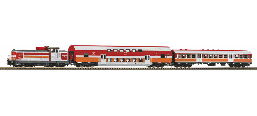 HOゲージ 鉄道模型 Piko ピコ Polregio Starter set SM42 with 2x Polregio passenger cars Era VI DC