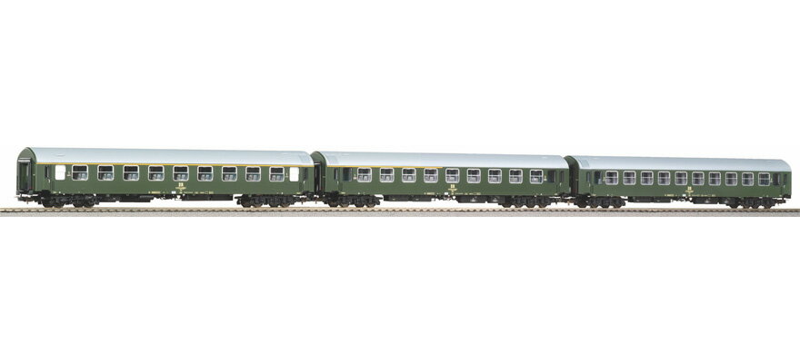 HOゲージ 鉄道模型 客車 Piko ピコ DR Set of 3 Y cars D 300 Era IV set 1 DC