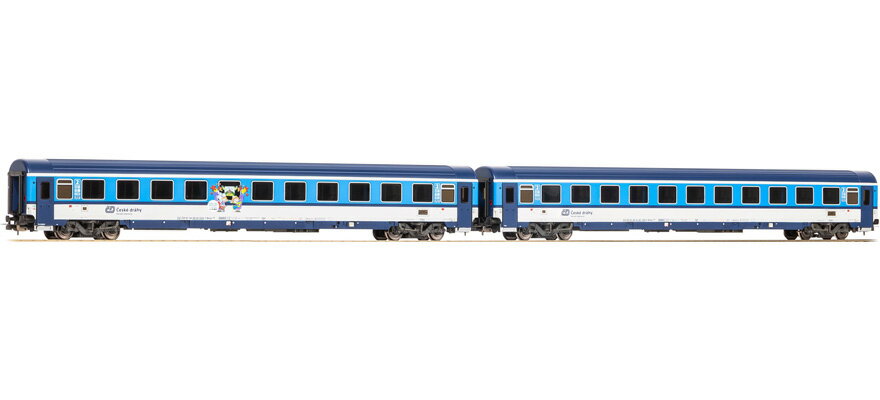 HOゲージ 客車 Piko ピコ CD ユーロフィマ 2等車 2両セット Era VI DC Set of 2 passenger coaches Eurofima 2nd class of the CD epoch VI