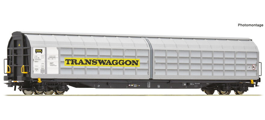 Rakuten - HOゲージ 鉄道模型 Roco ロコ Transwaggon Habbiins Era VI Sliding wall wagon type Habbiins DC