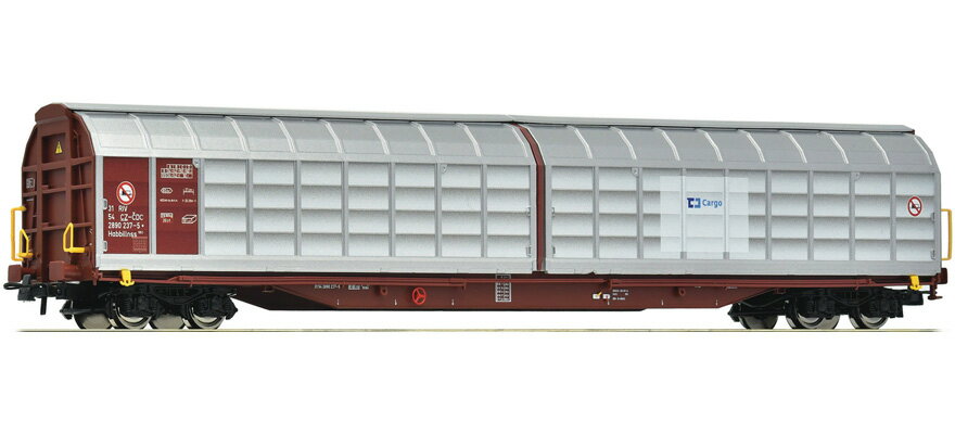 HOゲージ 鉄道模型 Roco ロコ CD Cargo Habbillnss Era VI Sliding wall wagon type Habbillnss DC