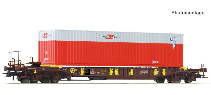 HOゲージ 車両 Roco ロコ OEBB Sdgmns Era V DC Pocket wagon type Sdgmns