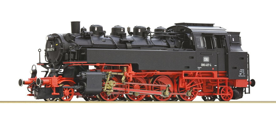 HOゲージ 鉄道模型 蒸気機関車 Roco ロコ DB 086 407-4 Era IV B-stock DB steam locomotive 086 407-4 sound AC Motorola Maerklin