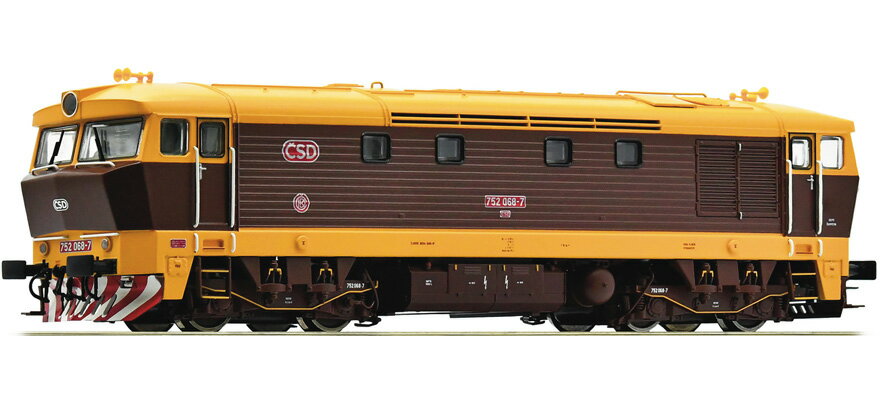 HOゲージ 鉄道模型 Roco ロコ CSD CD 752 068 7 ディーゼル機関車 Era IV V Diesel locomotive 752 068 7 of the CSD CD DC