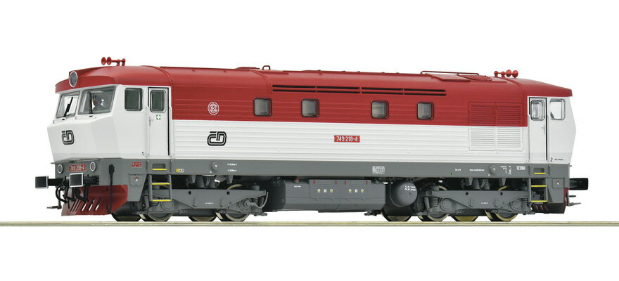 HOゲージ 鉄道模型 ディーゼル機関車 Roco ロコ CD 749 218 4 Era V Diesel locomotive 749 218 4 of the CD Era V Power system DC