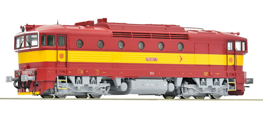 Model Railroad - HOゲージ 鉄道模型 Roco ロコ CSD/CD ディーゼル機関車 Rh 754 Era IV V サウンド付 Diesel locomotive Rh 754 CSD/CD DCC