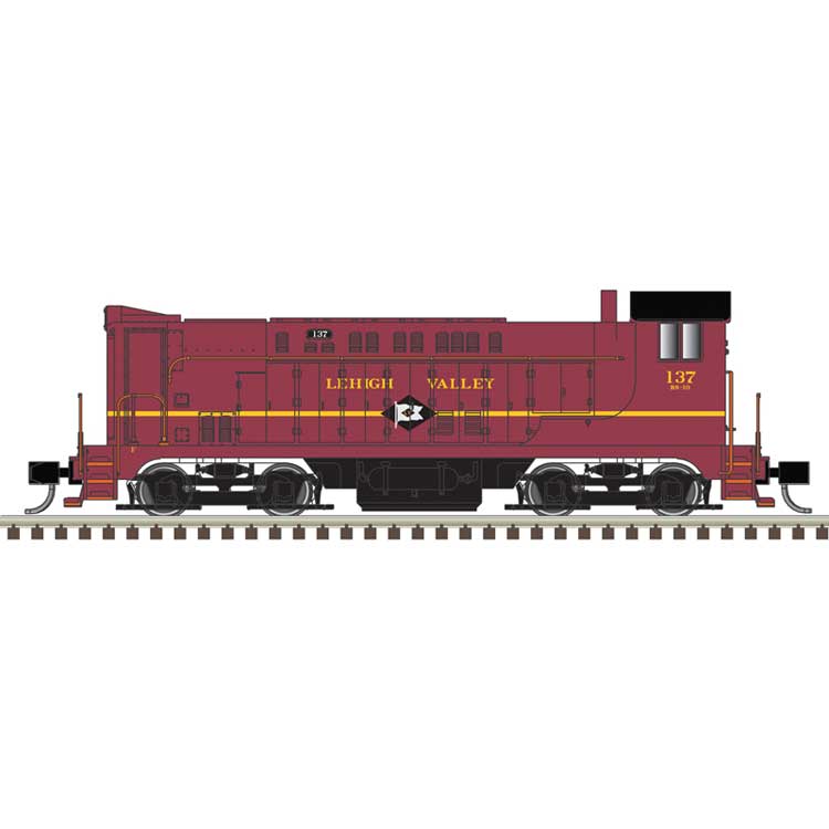 リーハイ・バレー鉄道 ボールドウィン VO1000 ディーゼル機関車 #139 コーネルレッド／イエロー スタンダードDC / Atlas Nゲージ 鉄道模型 外国鉄道