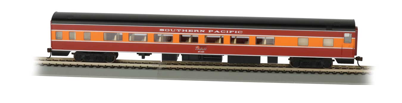 Rakuten - サザン・パシフィック鉄道 85フィート スムースサイド 客車 照明付 完成品 (デイライト塗装) / Bachmann HOゲージ 鉄道模型 外国鉄道