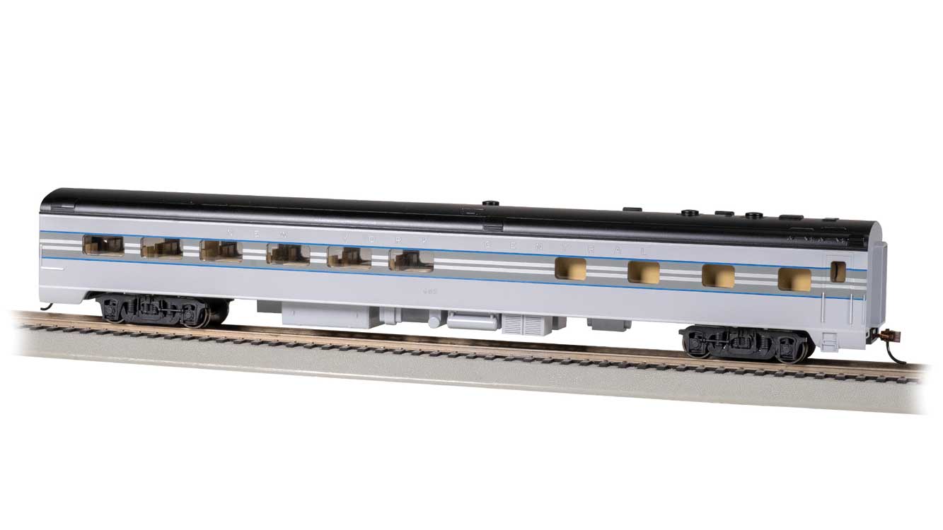 Model Railroad - ニューヨーク・セントラル鉄道 85フィート スムースサイド 食堂車 室内灯付 完成品 1938年 20世紀特急仕様 #685 / Bachmann HOゲージ 鉄道模型 外国鉄道