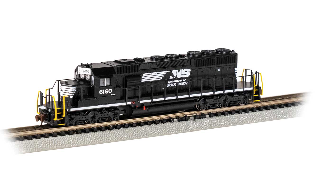 Rakuten - ノーフォーク・サザン鉄道 EMD SD40-2 ディーゼル機関車 #6160 サウンド付 DCC搭載 (ホースヘッドロゴ) / Bachmann Nゲージ 鉄道模型 外国鉄道
