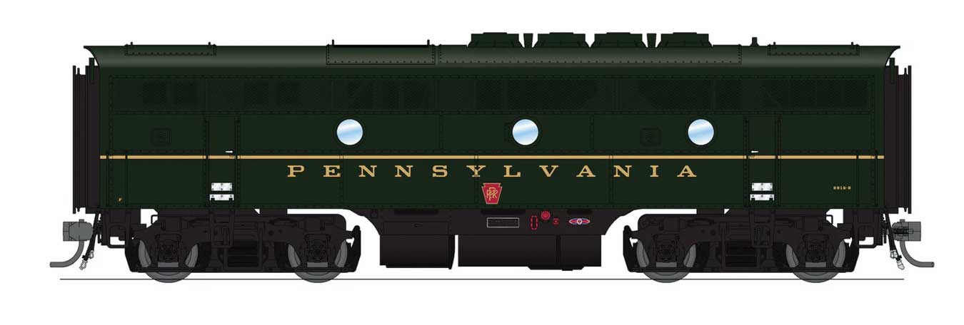 EMD F3B ディーゼル機関車 ペンシルバニア鉄道 #9513B スタンダードDC シングルストライプ ブランズウィックグリーン / Broadway Limited HOゲージ 鉄道模型 外国鉄道