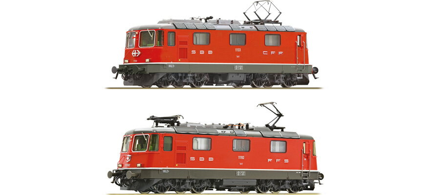 HOゲージ 鉄道模型 Roco ロコ SBB Re 4 4 II 11133 11192 Era V VI sound DC DCC Electric locomotives Re 4 4 II