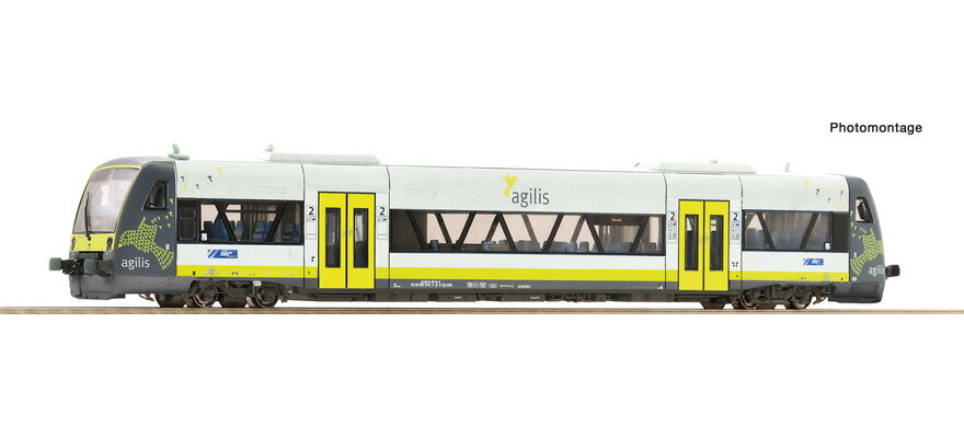 TTゲージ 鉄道模型 ディーゼル動車 Roco ロコ Agilis VT 650.731 Regio Shuttle DC