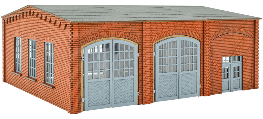 HOゲージ 鉄道模型 Vollmer フォルマー トラックワークショップ ポリプレートキット Truck workshop Polyplate kit