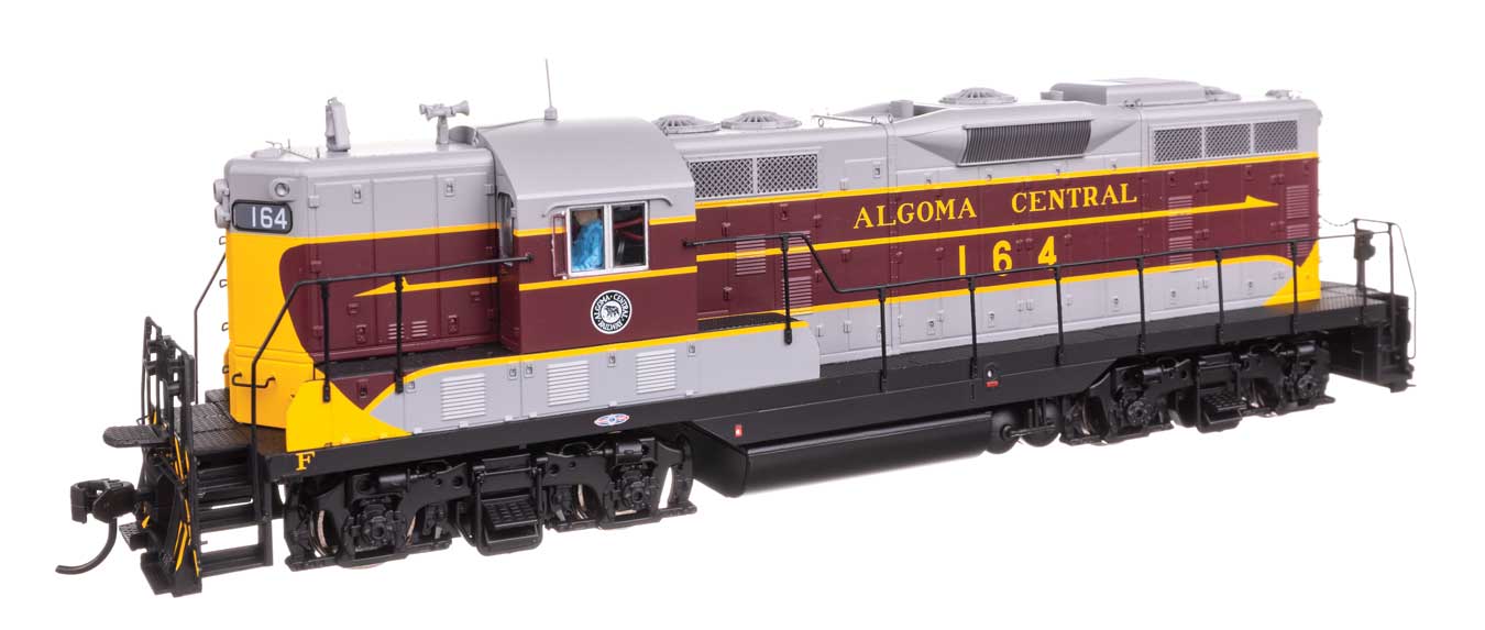 Model Railroad - EMD GP7 ディーゼル機関車 アルゴマ・セントラル鉄道 #164 DCCサウンド付 / Walthers HOゲージ 鉄道模型 外国鉄道