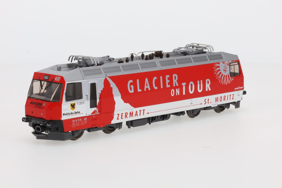 HOゲージ 鉄道模型 電気機関車 Bemo ベモ RhB Ge4/4 III Glacier on Tour Era VI AC DCCサウンド