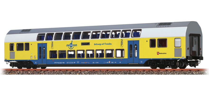 Rakuten - HOゲージ 鉄道模型 Brawa Metronom 2階建て中間客車 2等 RE 3 Hamburg Hbf Era VI DC