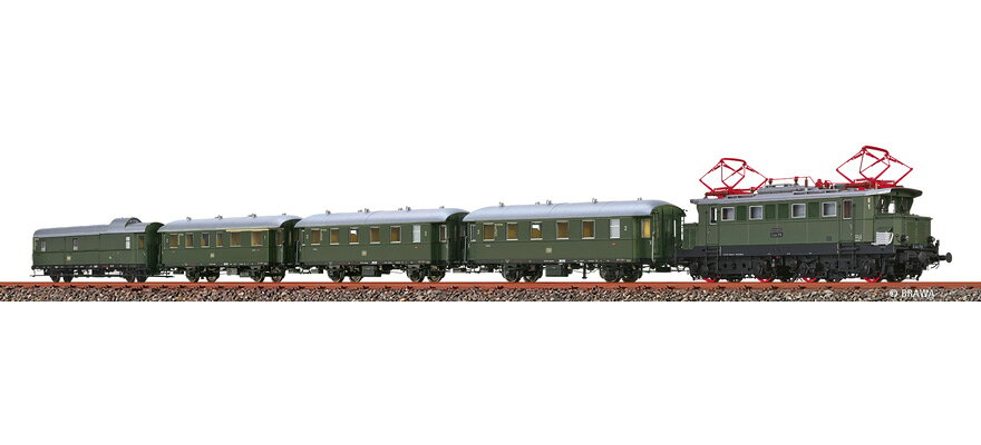 HOゲージ 鉄道模型 Brawa ブラワ DB Hoellentalbahn 客車 5両セット Era III DC