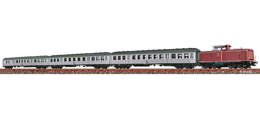HOゲージ 鉄道模型 車両 Brawa DB 4-car train set N 2570 Era IV Sound AC Motorola/Marklin
