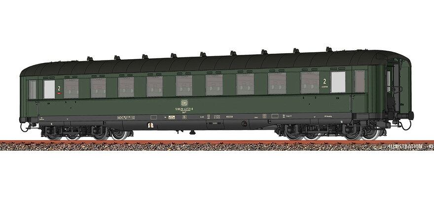 HOゲージ 鉄道模型 Brawa DB Bue366 客車 Era IV DC