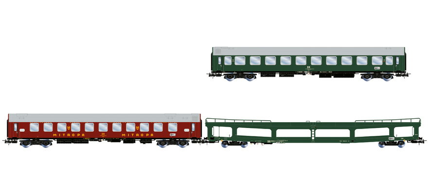 Rakuten - HOゲージ 客車 Rivarossi DR 自動車運搬列車 Berlin-Loerrach 3両セット Era IV DC