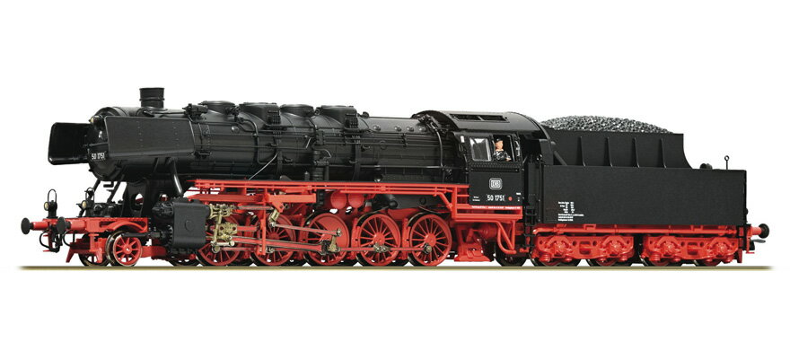 Rakuten - HOゲージ 鉄道模型 Roco DB Class 50 1751 蒸気機関車 Era III DC