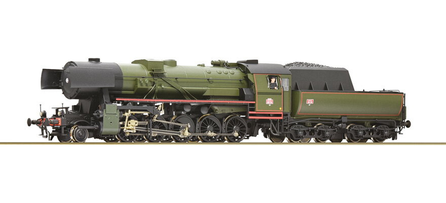 Rakuten - HOゲージ 鉄道模型 Roco SNCF Br 150.Y.16 蒸気機関車 Era III サウンド付 DC DCC