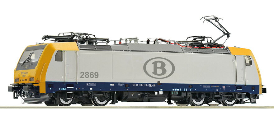HOゲージ 鉄道模型 Roco SNCB 電気機関車 BR 186 Era VI Sound Motorola/Maerklin-Format AC