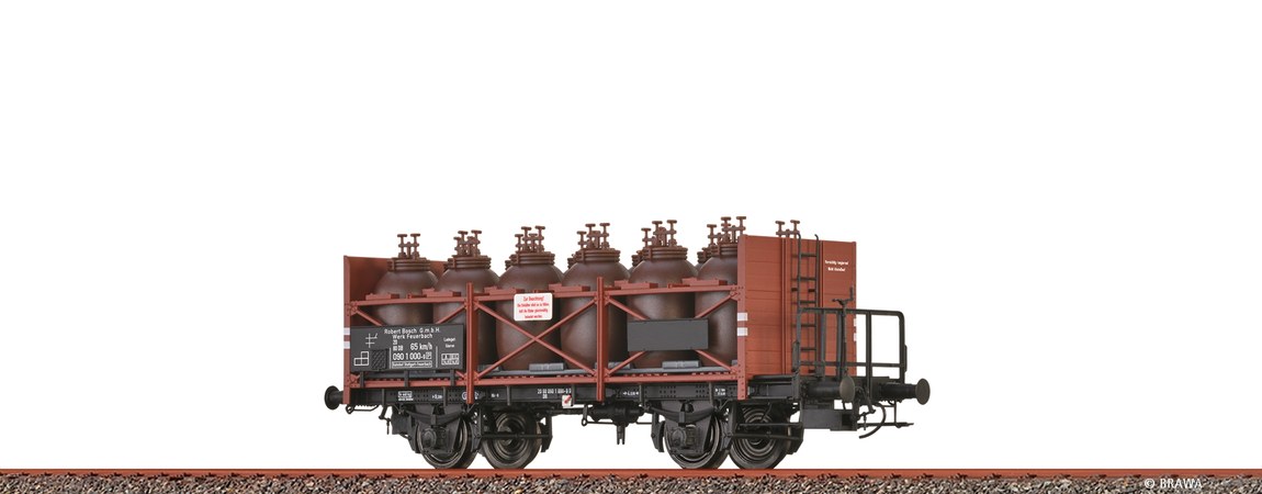 HOゲージ 鉄道模型 貨車 Brawa ブラワ DB 酸運搬貨車 Era IV DC Saeuretopfwagen