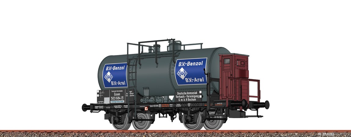 HOゲージ 鉄道模型 貨車 Brawa ブラワ DRG タンク車 ARAL Era II DC Tank Wagon