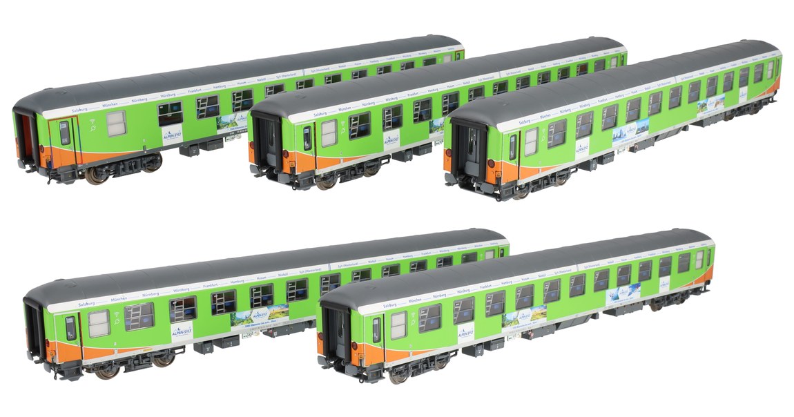 HOゲージ 鉄道模型 客車 LS Models LSモデルス Alpen-Sylt Nachtexpress 5両セット...