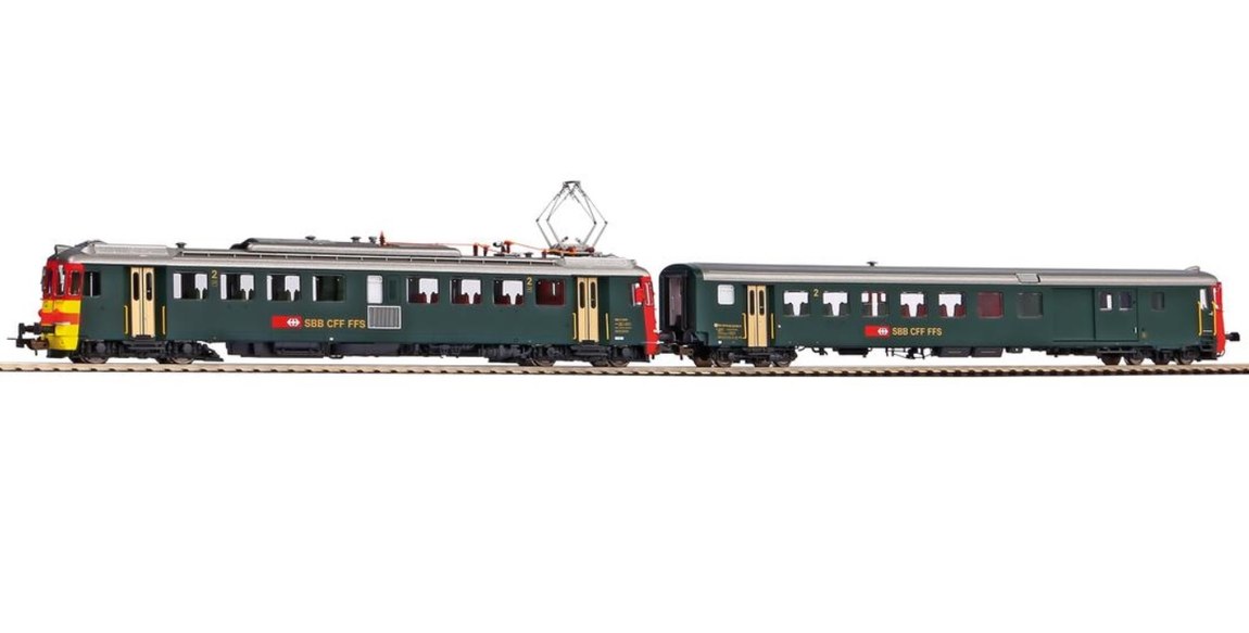 HOゲージ 鉄道模型 気動車 Piko ピコ SBB RBe 4/4 BDt Era IV DC Seetal Livery