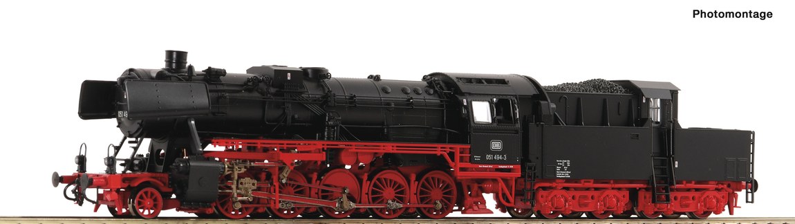 HOゲージ 鉄道模型 蒸気機関車 Roco ロコ DB BR 051 Era IV DC