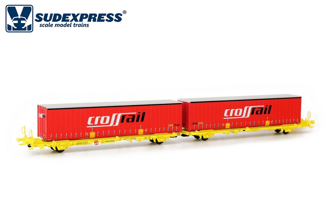 HOゲージ 鉄道模型 貨車 Sud Express サドエクスプレス TRANSFESA Laagrss Era V DC
