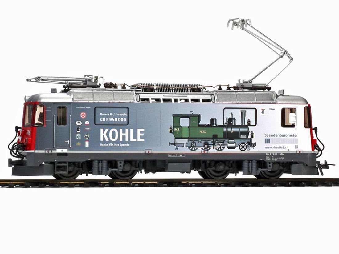 HOゲージ 鉄道模型 電気機関車 Bemo ベモ RhB Ge 4/4 II 616 Era VI AC DCCサウン...