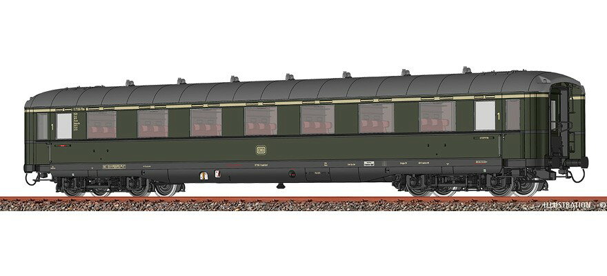 HOゲージ 客車 Brawa DB A4ue passenger car Era III DC