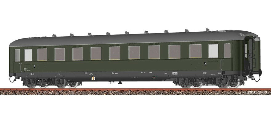 HOゲージ 客車 Brawa OBB passenger car B4ueh Era III DC