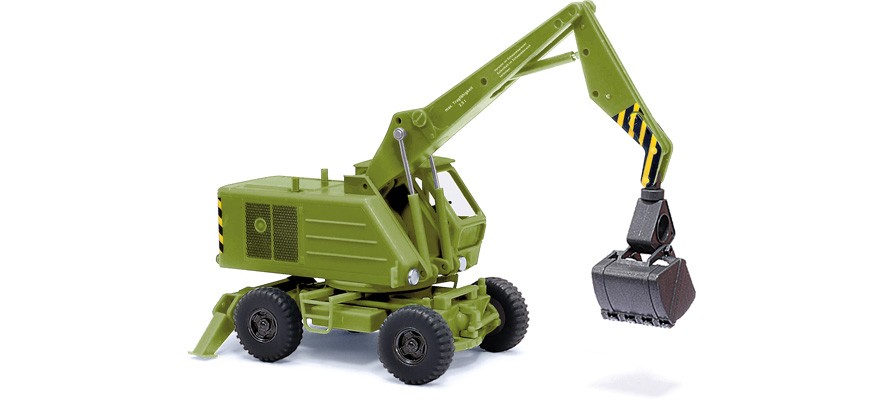 TTゲージ 鉄道模型 Busch ブッシュ Weimar モバイルショベル T 174-2 グリーン Weimar mobile excavator T 174-2 gre…