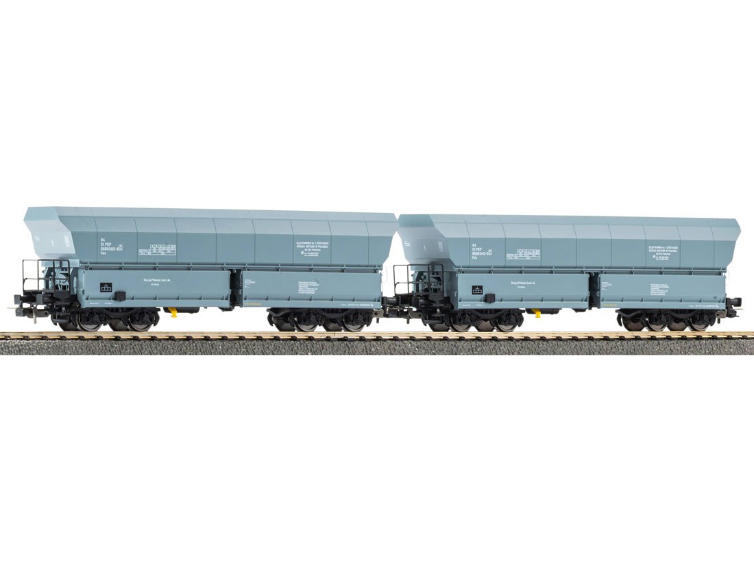 HOゲージ 鉄道模型 貨車 Piko ピコ PKP ホッパ車 Fals 2両セット Era V DC 2x Different car numbers