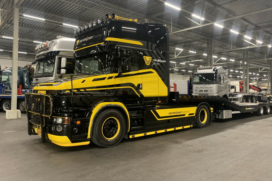 【予約】2026年発売予定 Scaniaスカニア T5 TORPEDO TOPLINE 4X2 TRUCK TRANSPORTER - 3 AXLE Versteijnen Trucks / WSI 1/50 建設機械 模型
