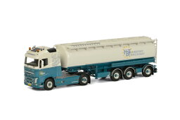 HBT Transport Volvoボルボ FH4 Globetrotter Tanker Powder Welgro 3軸トラック 建設機械模型 工事車両 WSI 1/50 ミニチュア