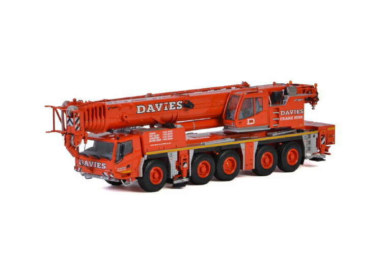 Davies Crane Hire TADANOタダノ ATF220G-5 EURO 4 モバイルクレーン/建設機械模型 工事車両 WSI 1/50 ミニチュア