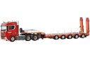 Nooteboom Red Line Scania R Normal CR20N 6x4 Manoovr 5軸セミ低床ローダー トレーラー / WSI 1/50...