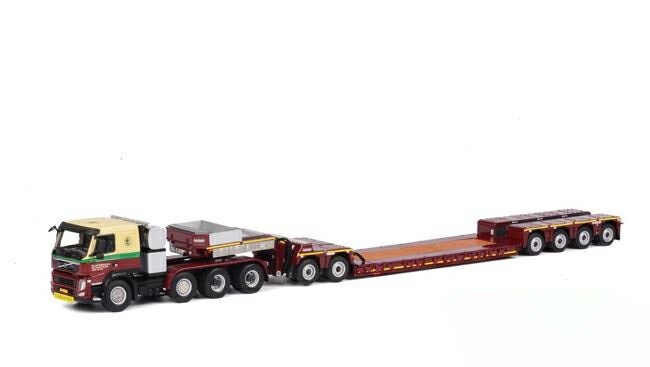 E. Lafeber Volvo FM3 Sleeper Cab Nooteboom 4-axle Euro-PX + 2 axle ICP /WSI 1/50 ミニチュア 建設機械模型 工事車両