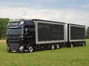 【予約】2024年発売予定DAF XF 6X2 TAG AXLE RIGED TRUCK DRAWBAR CURTAINSIDE COMBI トラック / WSI 1/50 建設機械模型ミニチュア